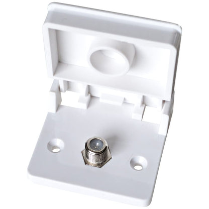 RV DESIGNER T111 RV Designer T111 - Weatherproof TV Jack, White