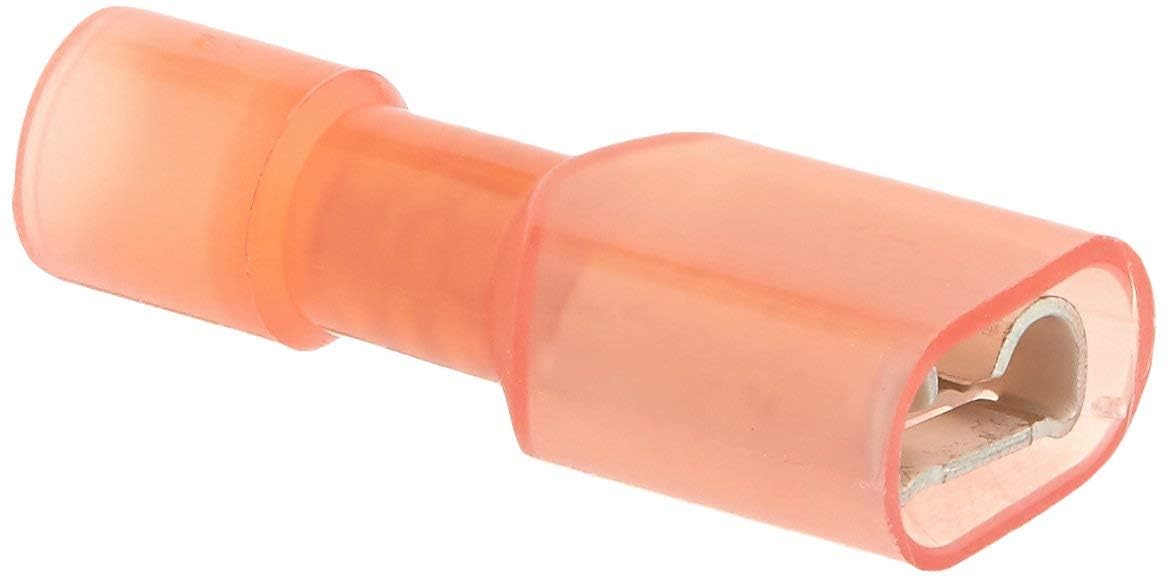 WIRTHCO 80248 WirthCo Battery Doctor 80248 Fully Insulated Female Quick Disconnect Terminals, 22-18 AWG, 0.250 Inch Tab, Nylon, 600V, 100 Pack