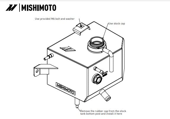 MISHIMOTO MMRT-RGR-19P Mishimoto Aluminum Expansion Tank, Fits 2019+ Ford Ranger, Natural