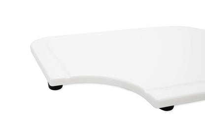 CAMCO 43857 Camco Camper/RV Sink Mate Cutting Board | Features Built-In Juice Groove & Cut Corner for Scrap Disposal | Designed w/Adjustable Rubber Feet for Different Sink Sizes | Expand Kitchen Workspace (43857)