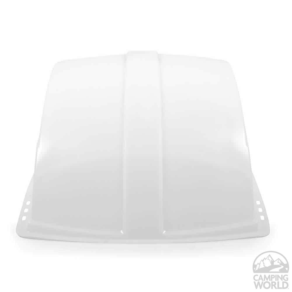 CAMCO 40433 Camco RV Roof Vent Cover | Allows High Flow Air Ventilation Into Your RV, Rain or Shine | Easy Installation | Installation Hardware Included, White (40433)