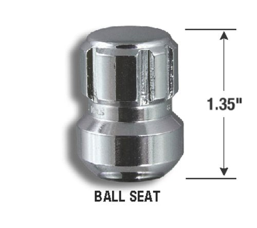 GORILLA 38641N Gorilla Automotive 38641N Chrome Honda/Acura Ball Seat Wheel Locks (14mm x 1.50 Thread Size)
