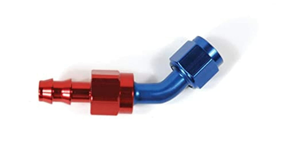 SPEEDFX 520645 Speedfx 520645 -6AN X 45 R/B PUSH-ON HOSE END