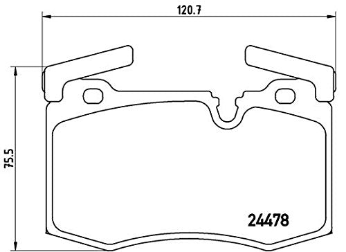 BREMBO P06068 Brembo P06068 Low-Met Front Disc Brake Pad Set MINI OE# 34116789157