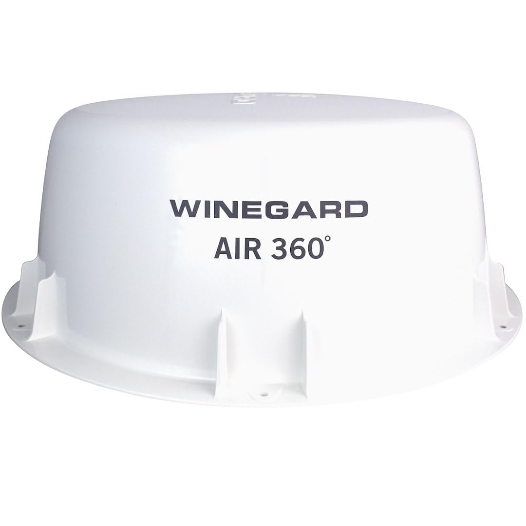 WINEGARD A3-2000 Winegard A3-2000 Air 360 Omnidirectional RV HDTV Antenna, Long Range 360 Degree Reception, White