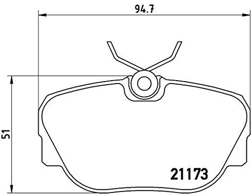 BREMBO P06010 Brembo P06010 Low-Met Front Disc Brake Pad Set BMW OE# 34111161347