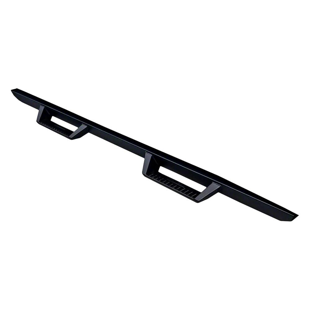 TRAILFX DHS005B TrailFX Drop Hoop Nerf Bars with Drop Down Steps for Chevrolet Silverado 1500 Double Cab 2020-2025 Matte Black Powder Coated Steel Rocker Panel Mount TrailFX DHS005B