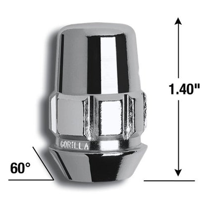 GORILLA 71641N Gorilla Automotive 71641N Acorn Wheel Locks (14mm x 1.50 Thread Size)