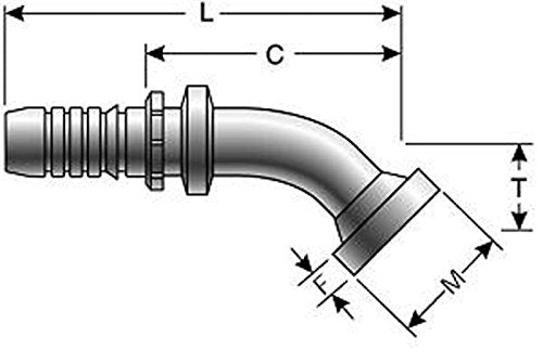 Gates G20357-1012 GlobalSpiral Couplings, Code 62 O-Ring Flange