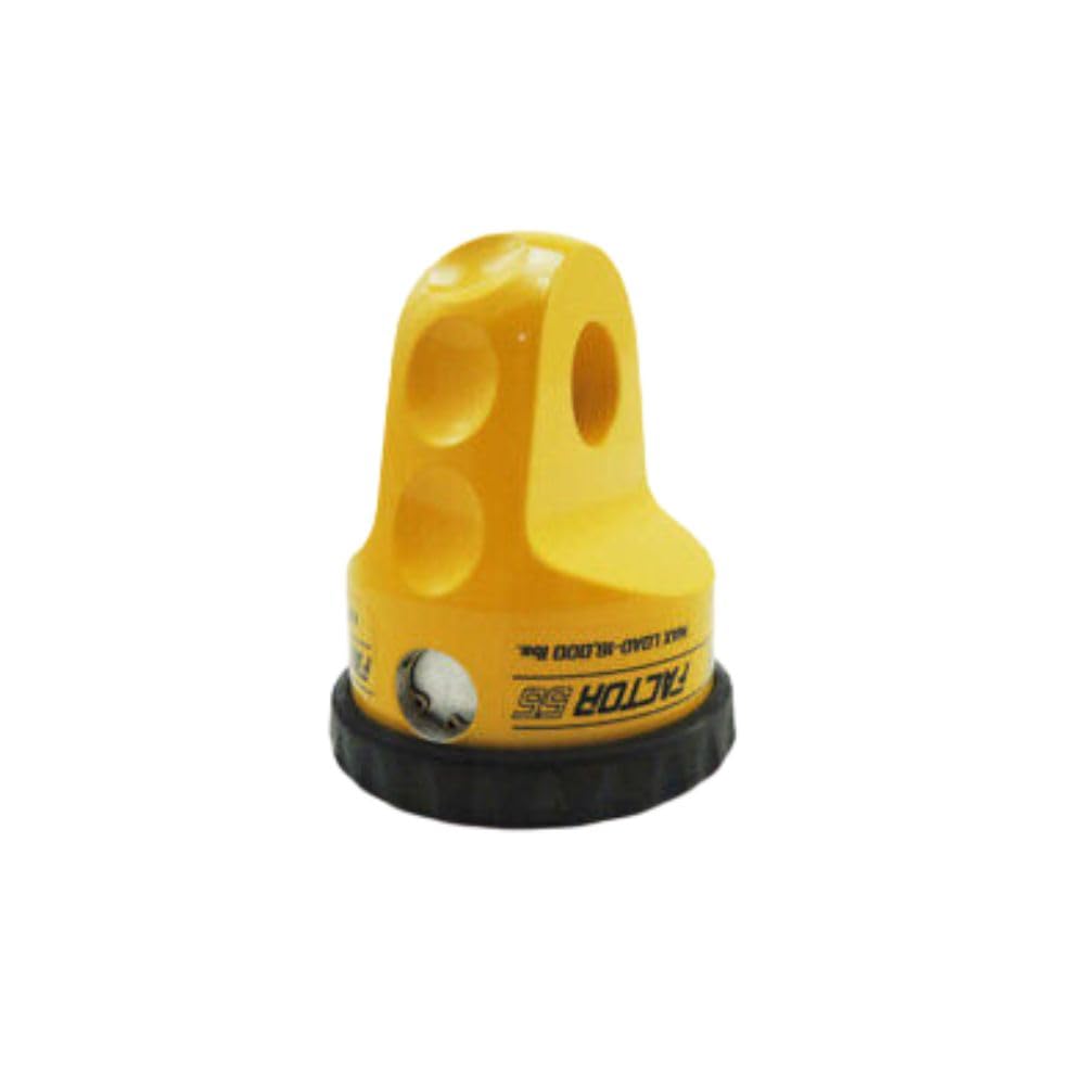 FACTOR 55 00015-03 Factor55 00015-03 Prolink Original shackle mount replaces winch hook with stronger shackle D ring mount Max load rt.16,000 lb compatible with steel or synthetic ropes for off road adventures - Yellow