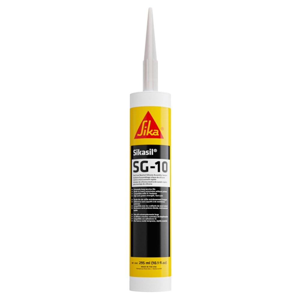 AP PRODUCTS 017-412771 AP Products SIKASIL 017-412771 SG-10 Silicone Sealant - 295 ML, Clear