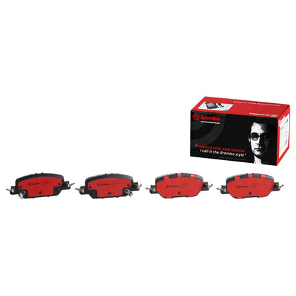 BREMBO P28097N Brembo P28097N Premium Ceramic Rear Disc Brake Pad Set HONDA OE# 43022TLAA00