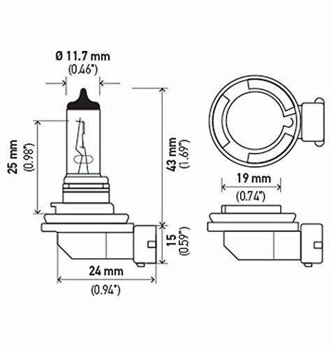 Hella H11P50 +50 Performance Bulb, 12V, 55W