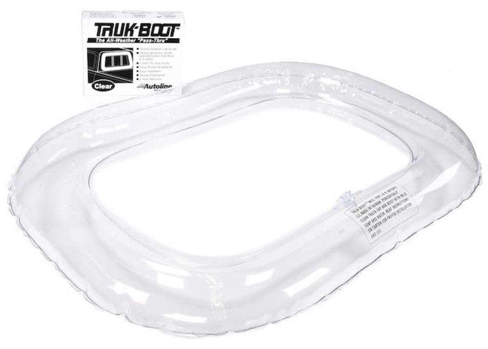 TRAILFX 30000 Trailfx Window Seal Inflatable Truck Cab to Camper 24 x 16 Inch Clear PVC Fills Gaps Up to 3 Inches All-Weather Pass-Through Camper Rear Window Seal Includes Repair Kit