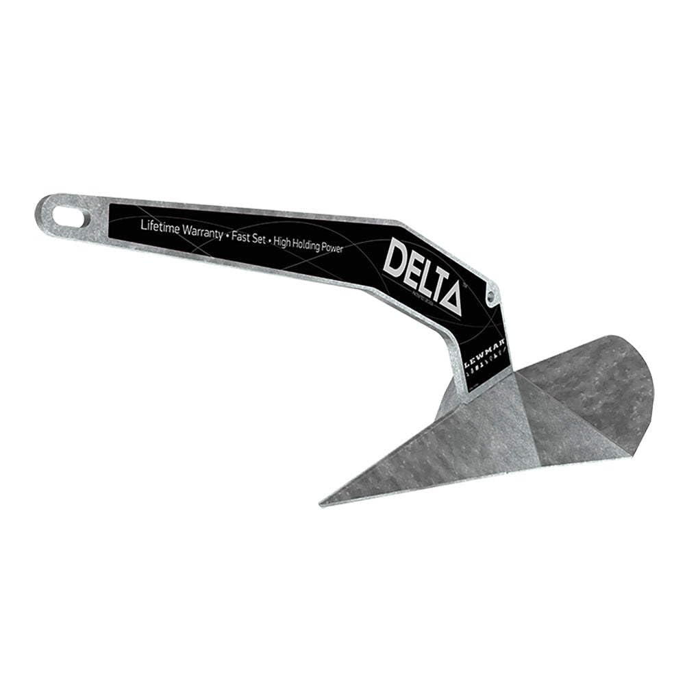 LEWMAR 0057406 Lewmar 14-lb. Galvanized Steel Delta Anchor for Boats 21'-31', 23-3/8"L x 10-3/8"W x 10-1/4"H, Recommended Chain Size 1/4" or 6-7 mm - 2020202223