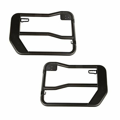 RUGGED RIDGE 11509.15 Rugged Ridge Fortis Tube Doors for Jeep Wrangler/Gladiator | Front, w/Mirrors | 11509.15 | Fits 2018-2025 Jeep Wrangler JL; 2020-2025 Jeep Gladiator JT