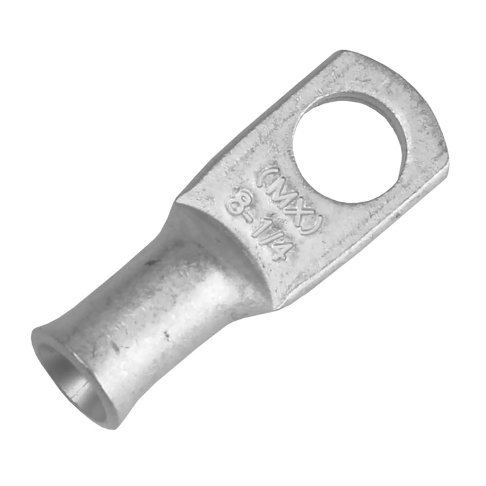 PACER TAE8-14R-10 Tinned Pacer Lugs - 8 AWG, 1/4" Stud, 10 Pack [TAE8-14R-10]