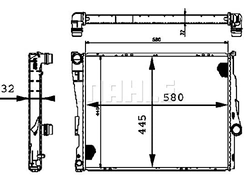 MAHLE CR458000P Mahle CR458000P RADIATOR O.E.M. BEHR 99-09 BM E46/85/86