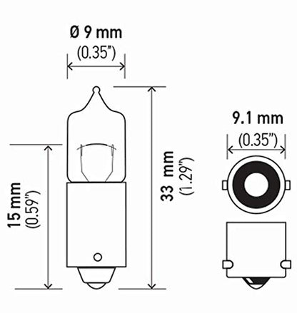 Hella H10W BMW 525I 05-01/530I 05-01/540I 03-01/545