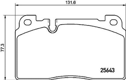 BREMBO P85133 Brembo P85133 Low-Met Alloy Steel Front Disc Brake Pad Set AUDI OE# 8R0698151AB