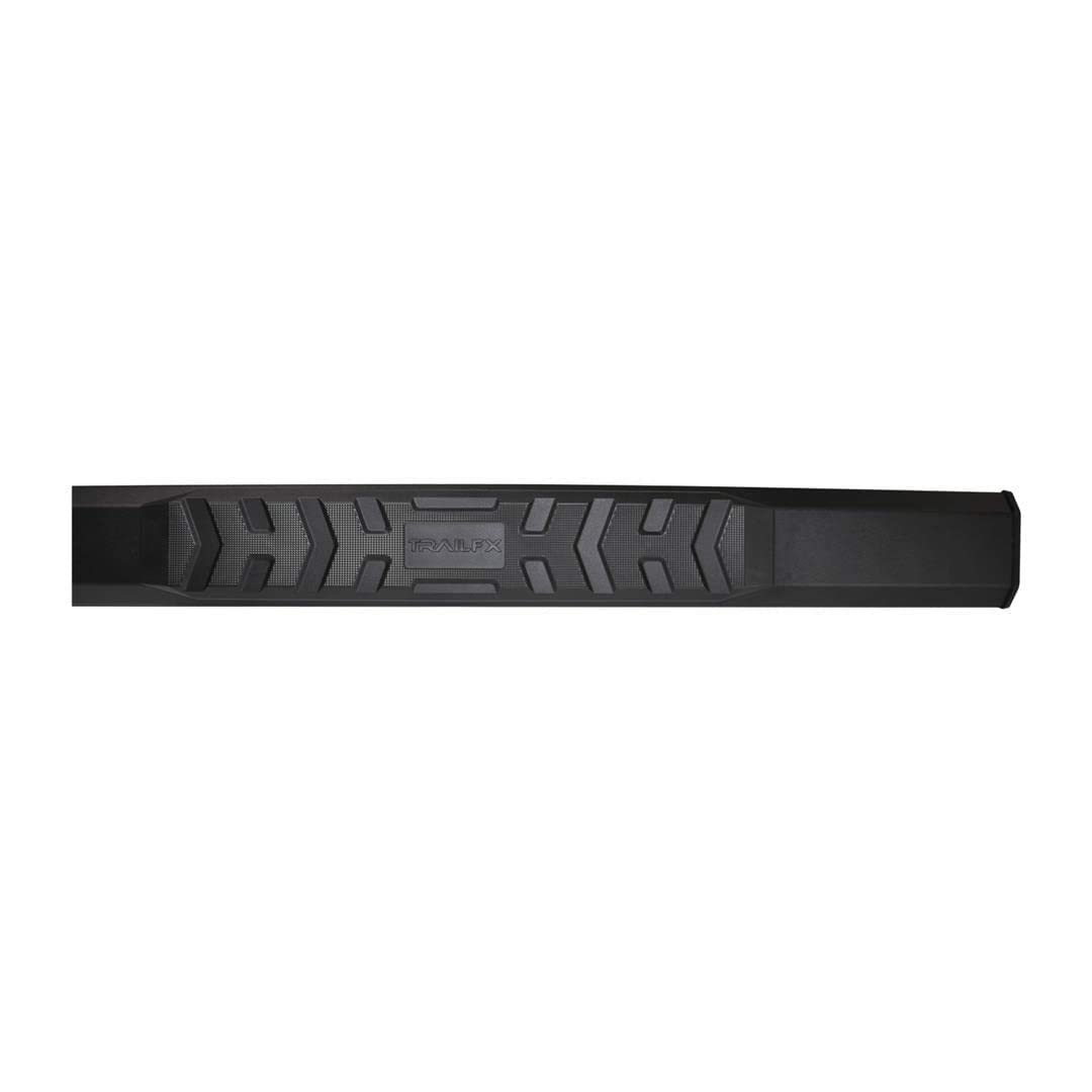 TRAILFX AL4023B Trailfx Nerf Bars Fits Toyota Tundra Double Cab 2022-2025 Titanium Black Powder Coated Aluminum 4.5 Inch Hexagonal Side Steps with Step Pads Rocker Panel Mount Set of 2 Running Boards