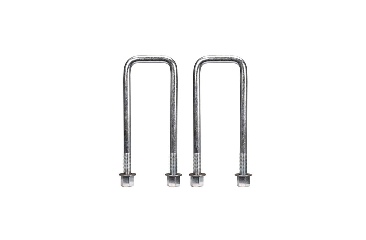 EIBACH LB81-82-007-02-02 Eibach Leaf Spring Block, 1.5 in Height, Hardware/U-Bolts, Aluminum, Black Anodized, Kit