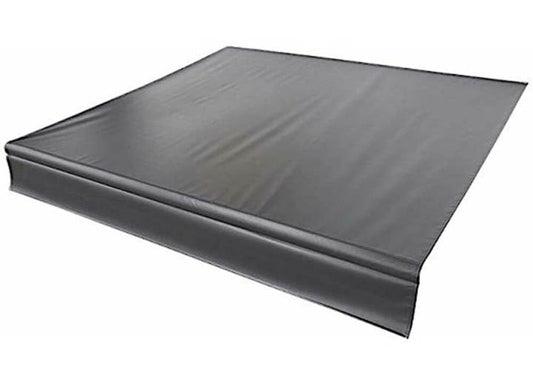 Solera V000334448 Solera Universal Fit Heavy-Duty Vinyl RV Patio Awning Replacement Fabric Solid Black 21' Awning (20'4" Fabric)