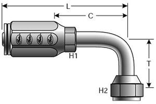 Gates G28239-0404 Field Attachable Type T