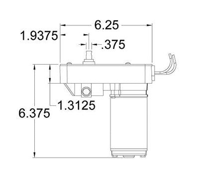 AP PRODUCTS 014-122837 AP Products 014-132682 Venture Actuator Motor 18:1