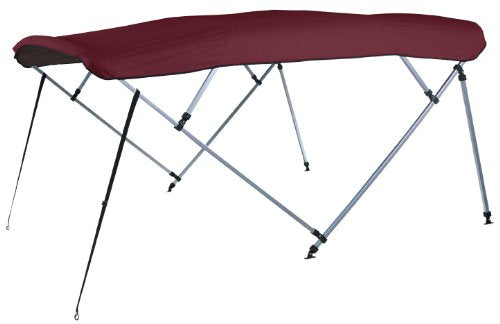CARVER 8PONRCLA08 Square Tube Bimini Top Replacement Canvas with Nylon Fittings, Burgundy Sunbrella 8'L, 48"H, 96-102"W