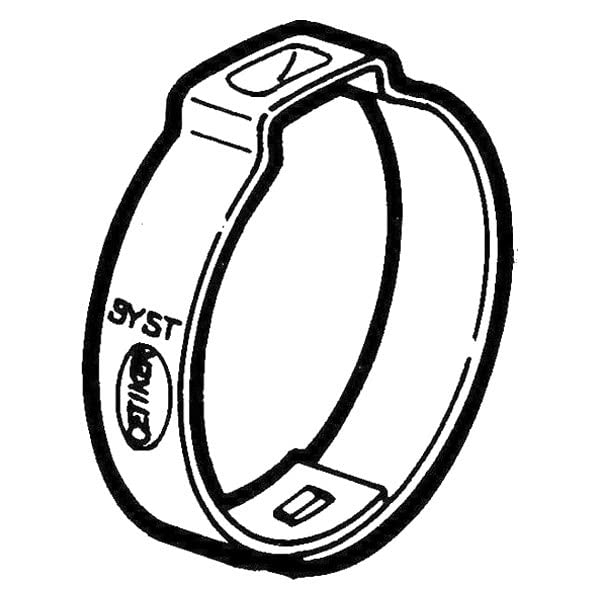 T-H MARINE 16700024X-DP T-H MARINE 16700024XD 16700024X-DP 0.83 in. Oetiker Stainless Steel Stepless Ear Hose Clamps - Pack of 10