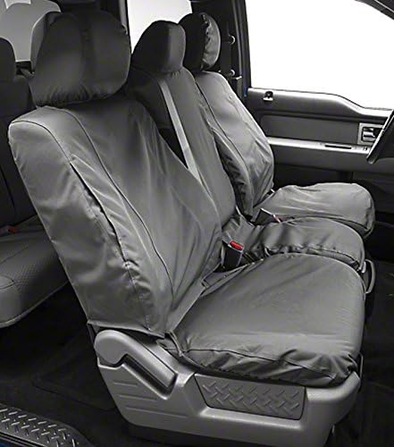 COVERCRAFT SS2492WFGY Covercraft SS2492WFGY Seat Cover and Cushion (Seat Saver 1St Row Waterproof Grey)