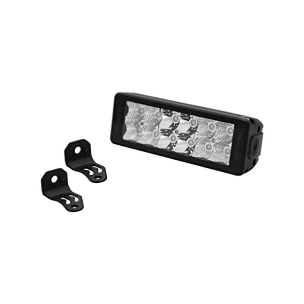 TRAILFX 6DRSCM Trailfx 6 Inch LED Light Bar Combo Spot and Flood Beam 12 OSRAM LEDs 1885 Effective Lumens Black Aluminum Housing Polycarbonate Lens Wiring Harness and Side Bottom Mount Brackets Included