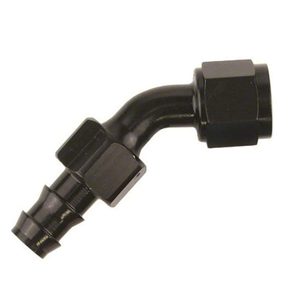 SPEEDFX 520445BK Speedfx 520445BK -4AN X 45 BLK PUSH-ON HOSE END