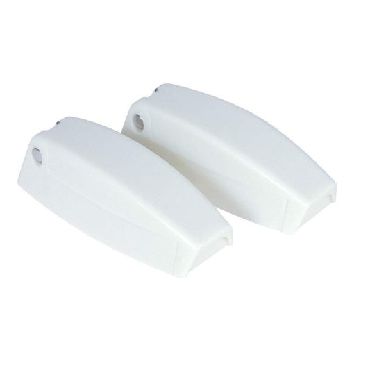 CAMCO 44173 Camco RV Baggage Door Catch -Holds RV Baggage Compartments and Doors Open, Durable Material and Simple Installation- Polar White (2 Pack)(44173)