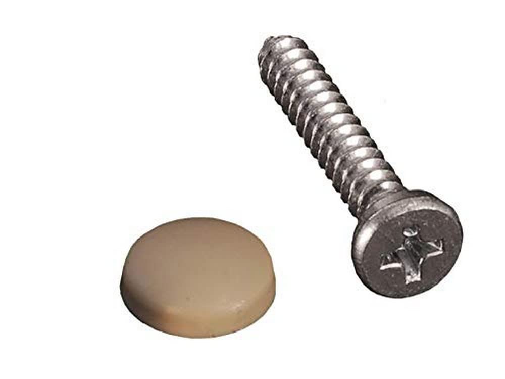 RV DESIGNER H619 RV Designer H619 - Dashboard Screws with Caps, Beige, 14 Pack