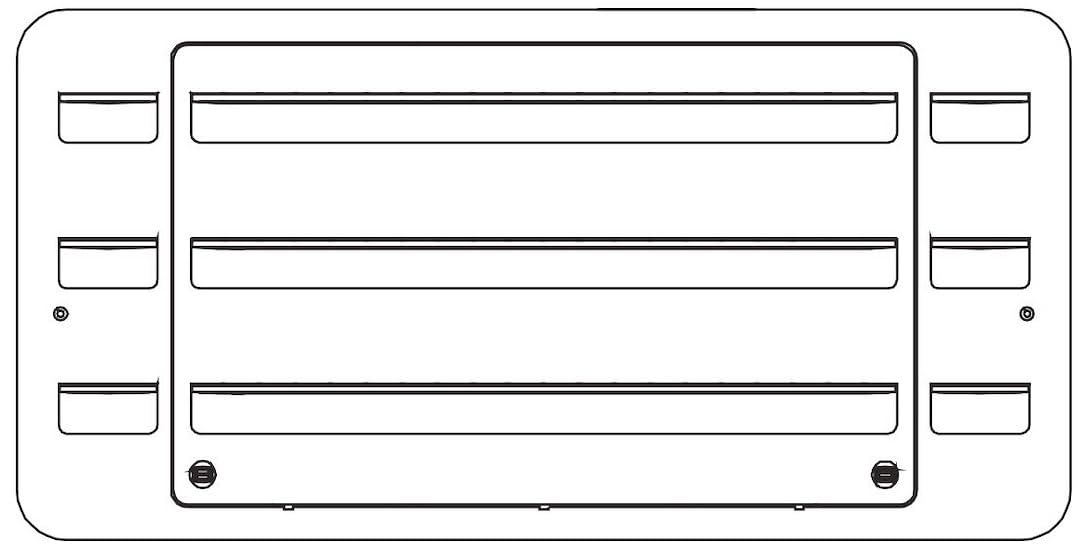 DOMETIC 3109349.065 Dometic RV Refrigerator Lower/Upper Mount Vent - Replacement Vent Assembly for Refrigerators - Polar White