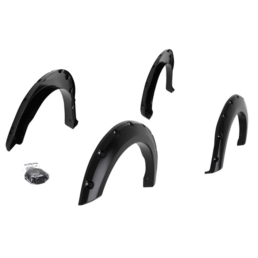 TRAILFX PFFF3011T TrailFX Fender Flare PFFF3011T, Bolt On Style, 2-3/4 Inch Front Tire Coverage, 3 Inch Rear Tire Coverage, Textured, Black, ABS Plastic, Set Of 4, Fits 2021-2023 Ford F-150