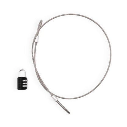 ARCON 19766 Arcon Security Cable 19766, with Separate Lock, 3 Millimeter Diameter x 36 Inch Length, Stainless Steel, Clear Vinyl Sleeve