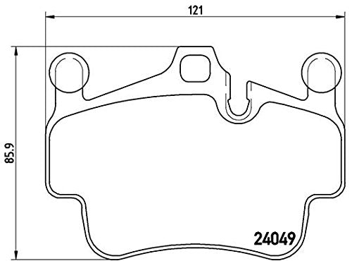 BREMBO P65014 Brembo P65014 Low-Met Front Disc Brake Pad Set PORSCHE OE# 99735193905