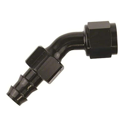 SPEEDFX 520845BK Speedfx 520845BK -8AN X 45 BLK PUSH-ON HOSE END