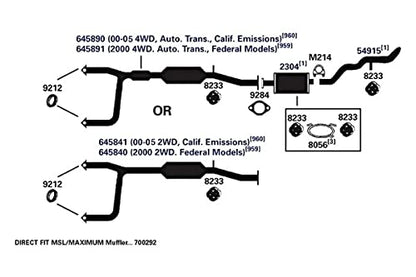 AP EXHAUST 9212 AP Exhaust Products 9212 Exhaust Pipe Connector Gasket