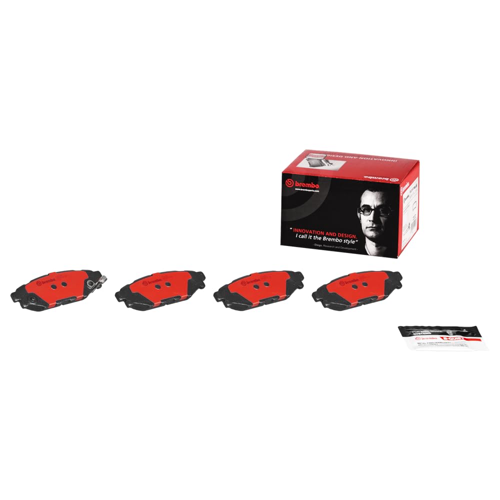 BREMBO P78020N Brembo P78020N Premium Ceramic Rear Disc Brake Pad Set SUBARU/TOYOTA OE# 26696AG010