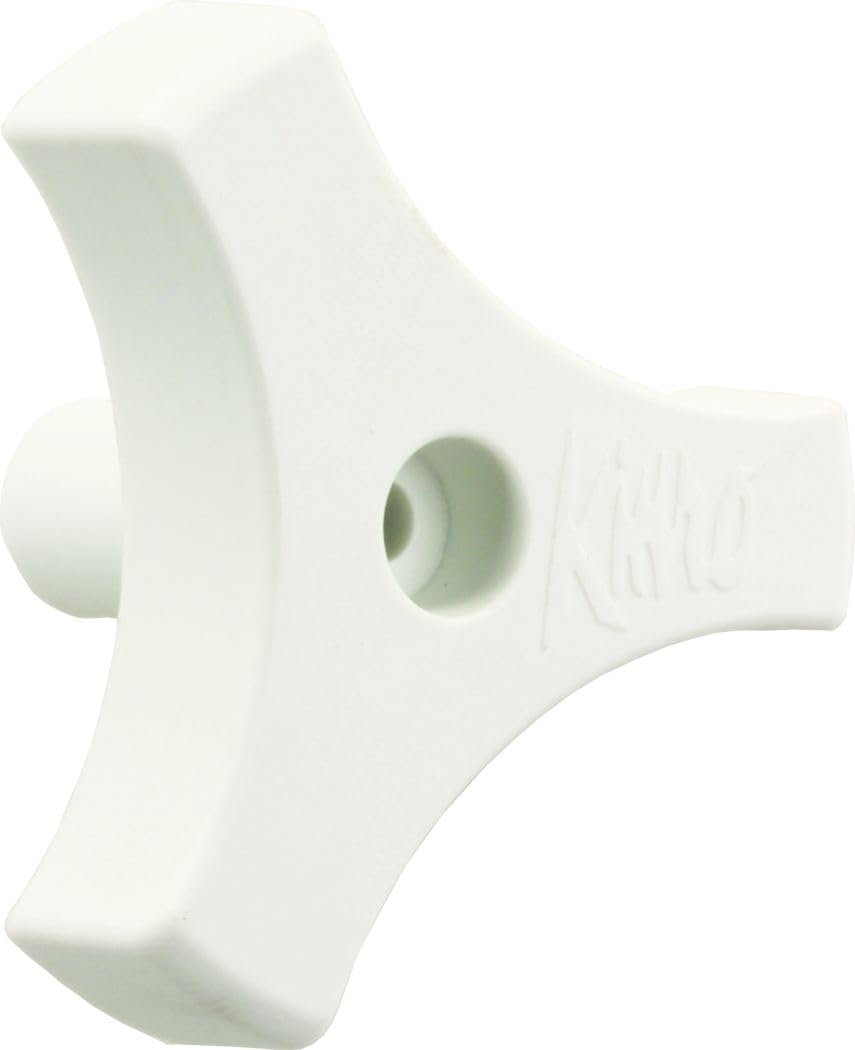 JR PRODUCTS 20165 JR Products 20165 Tri-Lug Window Knob - 9/16", White