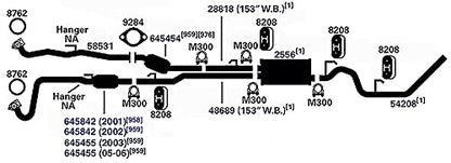 AP EXHAUST M300 Ap Exhaust M300 CLAMP-DGM 3 3/8 U-BOLT W/FLANGE NUT