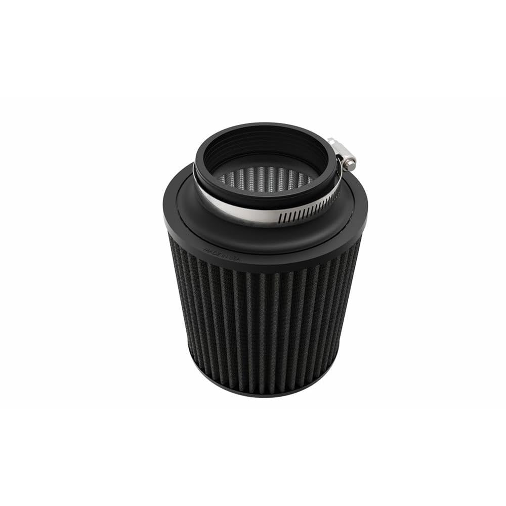 K&N FILTER RU-3110HBK K&N Dryflow Lifetime Universal Clamp-On Air Filter: Dry Synthetic, Washable, Oil-Free: Flange Diameter: 3.5 In, Filter Height: 6 In, Flange Length: 1.5 In, Type: Dry Synthetic, RU-3110HBK