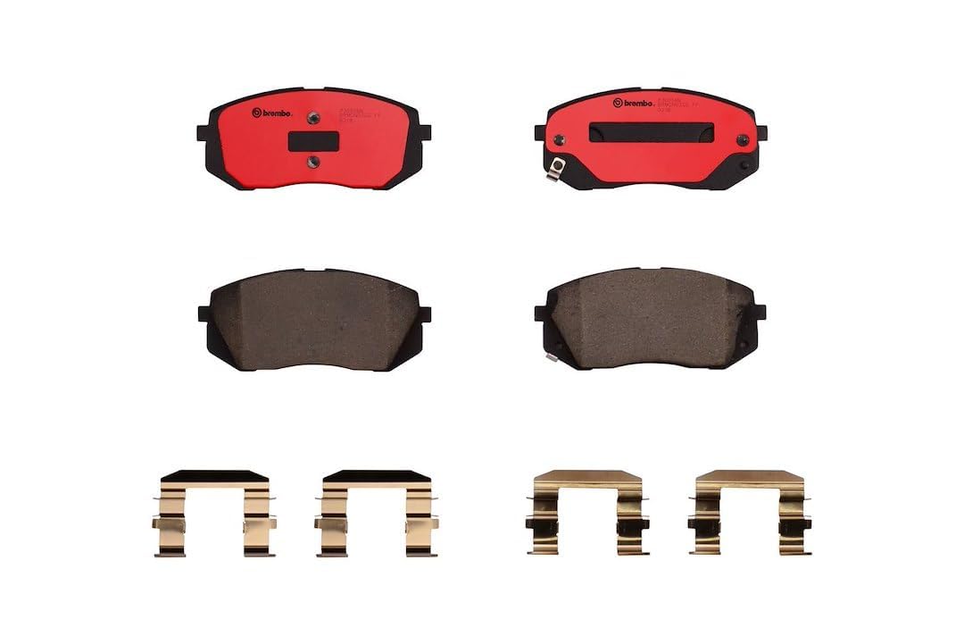 BREMBO P30056N Brembo P30056N Premium Ceramic Front Disc Brake Pad Set HYUNDAI/HYUNDAI (BEIJING)/KIA/KIA (DYK) OE# 581012SA70