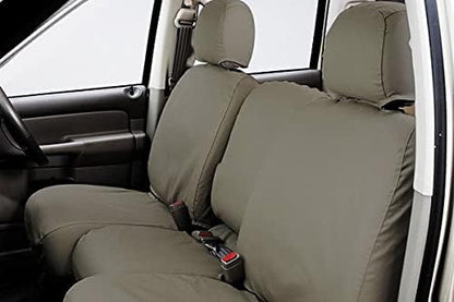 COVERCRAFT SS2394PCCT Covercraft Custom-Fit Front Bucket SeatSaver Seat Covers - Polycotton Fabric, Misty Grey