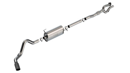 BORLA 141017BC Borla 17-22 Ford F-250/F-350 SD 6.2L V8 2+4WD (Non-Dually) 2.75in ATAK Catback Exhaust - Blk Chrome