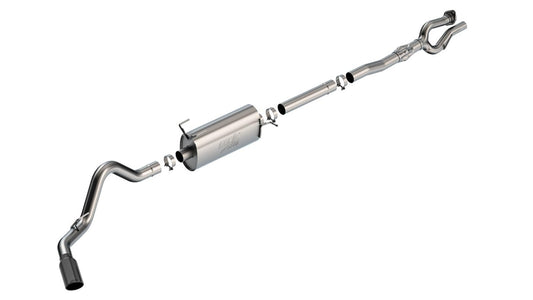 BORLA 141017BC Borla 17-22 Ford F-250/F-350 SD 6.2L V8 2+4WD (Non-Dually) 2.75in ATAK Catback Exhaust - Blk Chrome